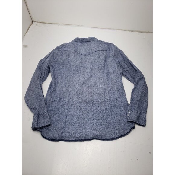 Roper Wear The West Shirt Mens XL Pearl Snap Long Sleeve With Chest Pockets - Picture 7 of 11